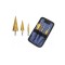 Set 3 burghie conice in trepte din otel, 4-32 mm