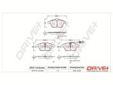 Dr!ve+ DP1010.10.0923 set placute frana,frana disc