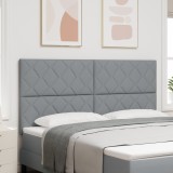 Tăblie LED vidaXL Design cu blocuri de diamant Gri deschis 180 cm Țesătură