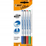 Cumpara ieftin Set 4 Markere Bic Velleda 1721, Culori Asortate, Marker Bic, Marker Bic Eco, Marker Multicolor, Marker Eco, Markere Eco, Bic Eco, Marker Tabla, Marker