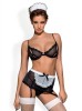 Costum Maidme set, Obsessive, Negru, S/M