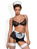 Costum Maidme set, Obsessive, Negru, S/M