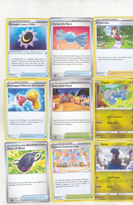 bnk crc Cartonase de colectie - Pokemon Italia - 70 diferite