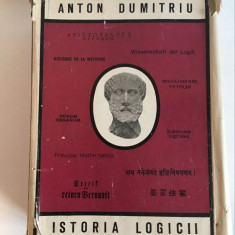 Istoria logicii - Anton Dumitriu - 1975, 1212 pag. cartonată, cu supracoperta