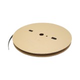 Tub termocontractabil negru 11 mm, rola 100 m pentru cabluri electrice