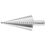 Burghiu freza segmentata HSS 4-32 mm pentru metal si plastic Graphite