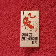 Insigna Ski - Concurs SKI 1973 Garmisch-Partenkirchen