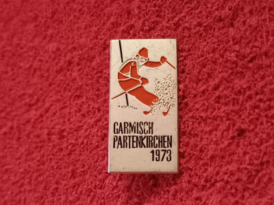 Insigna Ski - Concurs SKI 1973 Garmisch-Partenkirchen foto