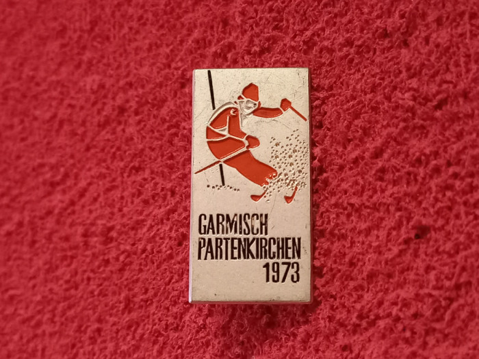 Insigna Ski - Concurs SKI 1973 Garmisch-Partenkirchen