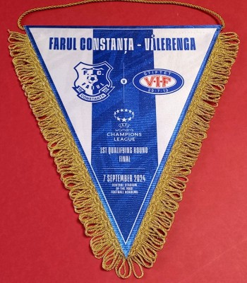 Fanion (protocol)meci Feminin FARUL CONSTANTA-VALERENGA OSLO(CL 07.09.2024) foto