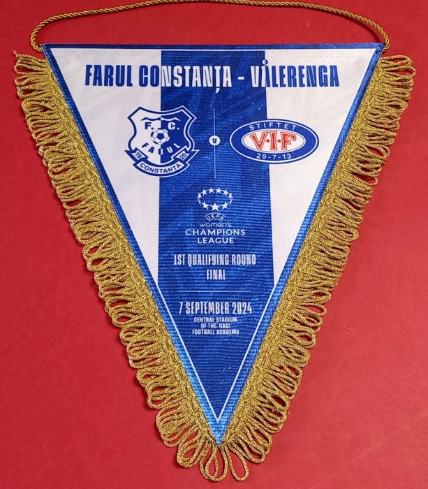 Fanion (protocol)meci Feminin FARUL CONSTANTA-VALERENGA OSLO(CL 07.09.2024)