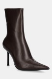 Jeffrey Campbell botine Daring-2 culoarea maro, cu toc cui, JC-1236-10-14