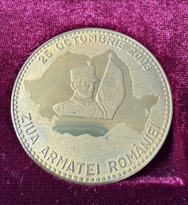 Placheta comemorativa Garnizoana Timisoara 2003 Ziua Armatei Romane