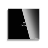 Cumpara ieftin Panou sonerie touch mini din sticla neagra pentru rame Luxion