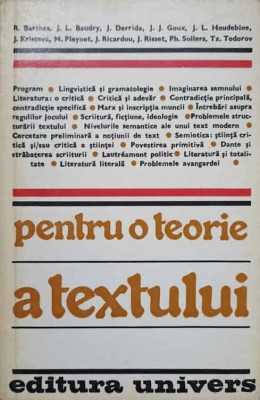 PENTRU O TEORIE A TEXTULUI-COLECTIV-221280 foto