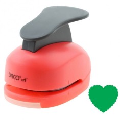 Perforator DACO Hobby, Model Inima, Plastic/Metal, Perforare 3.8 cm, Multicolor, Perforatoare Lucru Manual, Perforator Inima, Perforatoare Activitati foto