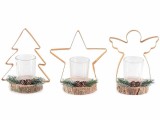 Cumpara ieftin Set 3 candele Craciun 15.5x9x16.5 cm