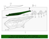Ornament far Honda Hr-V (Ru), 2019-06.2021, montare fata, stanga, negru, RapidAuto