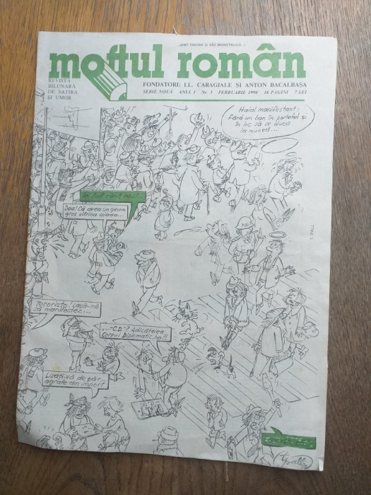 Moftul romanrevista de satira si umor, ,1990 -anul 1,nr.3