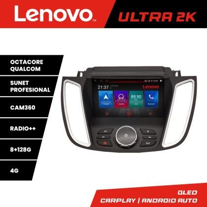 Navigatie Ford Kuga 2015-2020 SYNC2 si SYNC3 Octa Core Android Radio Bluetooth GPS WIFI/4G DSP 2K 8+128GB 360 T CarStore Technology
