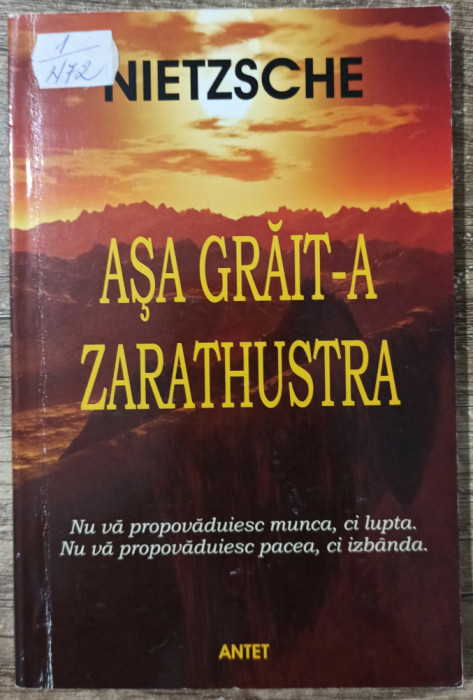 Asa grait-a Zarathustra - Friedrich Nietzsche