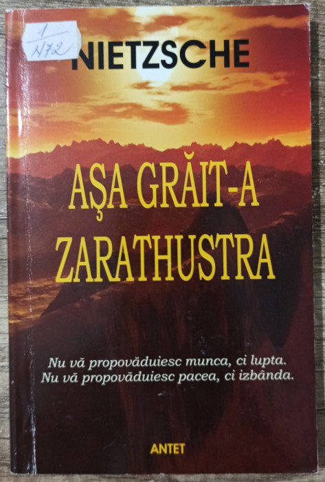 Asa grait-a Zarathustra - Friedrich Nietzsche