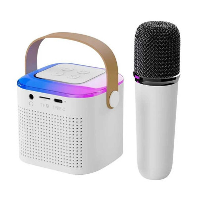 Microfon Karaoke Copiia Sau Adulti, Cu Difuzor Separat, Microfon Wireless Portabil Pentru Petrecere Bluetooth, Efecte Voce foto