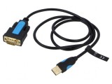 Convertor USB-RS232 9pin D-Sub PVC 1m negru