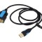 Convertor USB-RS232 9pin D-Sub PVC 1m negru