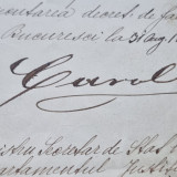 Decret de numire in functia de procuror, semnat olograf de regele CAROL I, 1868