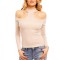 N444-155 Bluza cu maneca lunga si guler tip choker