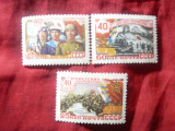 Serie mica URSS 1958 - 40 Ani Puterea Sovietica , 3 valori, Nestampilat