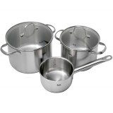 Set oale din inox San Francisco, 3 piese, 1.2 L - 5.3 L