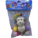 Jucarie maimuta muzical cu mecanism mecanic de tras de ata