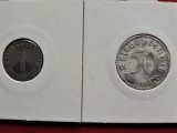 Cumpara ieftin GERMANIA - 2 Monede - 50 Reichspfennig 1940 / 1 Reichspfennig 1941- Viena B(224), Europa