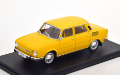 Macheta Skoda 100L 1974 galben - Whitebox 1/24 foto