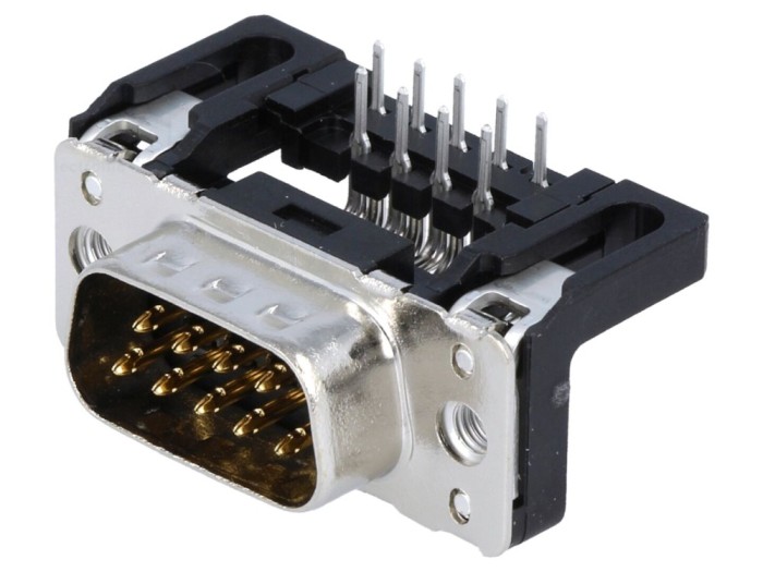 Conector D-Sub 9-Pin 90&deg; THT