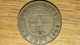 Hong Kong - moneda coloniala bronz - 1 cent 1926 - Tower Hill - George V - superba!