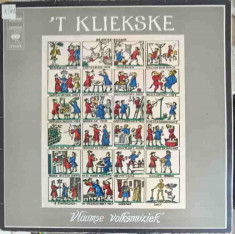 Disc vinil, LP. Vlaamse Volksmuziek. Musique Populaire Flamande-&amp;#039;t Kliekske foto