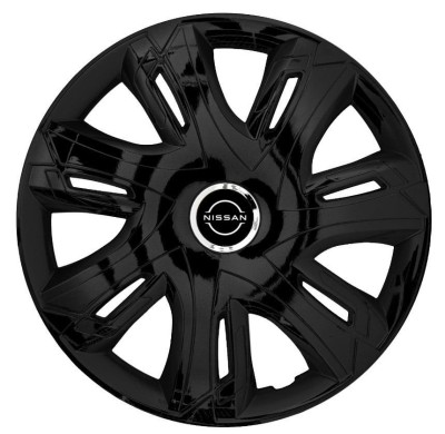 Set 4 Capace Roti pentru Nissan Nou, model Supernova Black, R16 foto