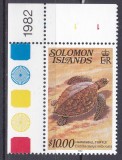 DB1 Fauna Marina Ins. Solomon 1982 Broasca Testoasa 1 v. MNH, Nestampilat