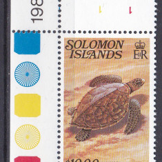 DB1 Fauna Marina Ins. Solomon 1982 Broasca Testoasa 1 v. MNH