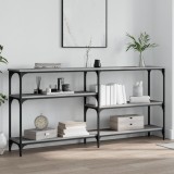 vidaXL Măsuță consolă, gri sonoma, 160x29x75 cm, lemn prelucrat