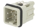 Conector HDC Inserturi Contact Tată 5 4 PE 10A, TE Connectivity