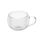 Set 2 cesti pentru espresso lung ETA 5180 91010, 160 ml, pereti dubli din sticla borosilicata