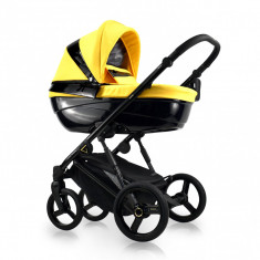 Carucior copii 3 in 1, reversibil, complet accesorizat, 0-36 luni, Bexa Glamour Yellow foto