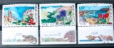 Israel 1993 flori, plante flora și fauna serie 3v+ vigneta Nestampilata