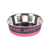 CASTRON PENTRU CAINI DIN INOX BONE APPETIT FUCHSIA 17CMx900ML
