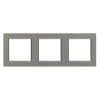 Nova cadru triplu orizontal gri