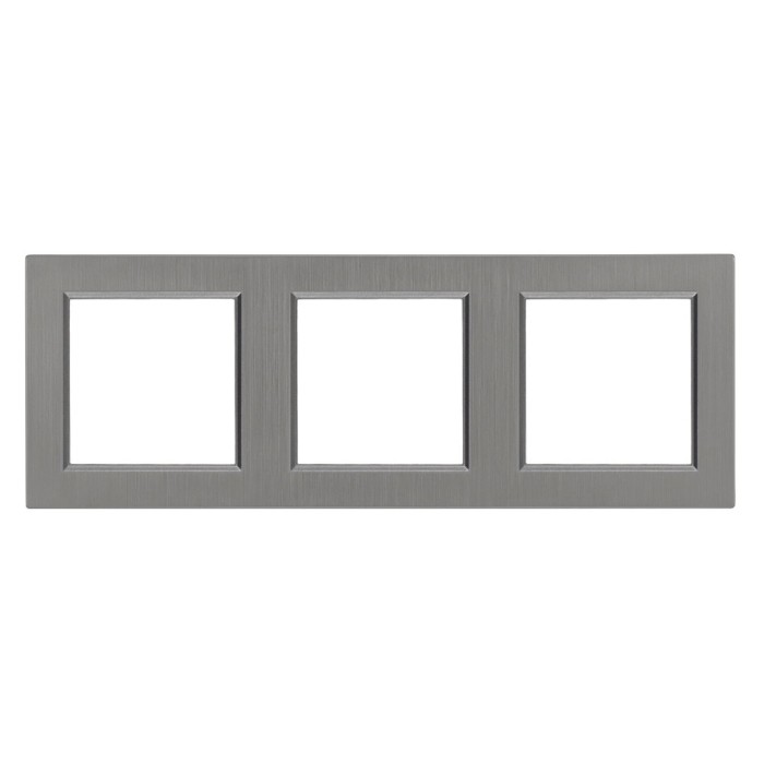Nova cadru triplu orizontal gri